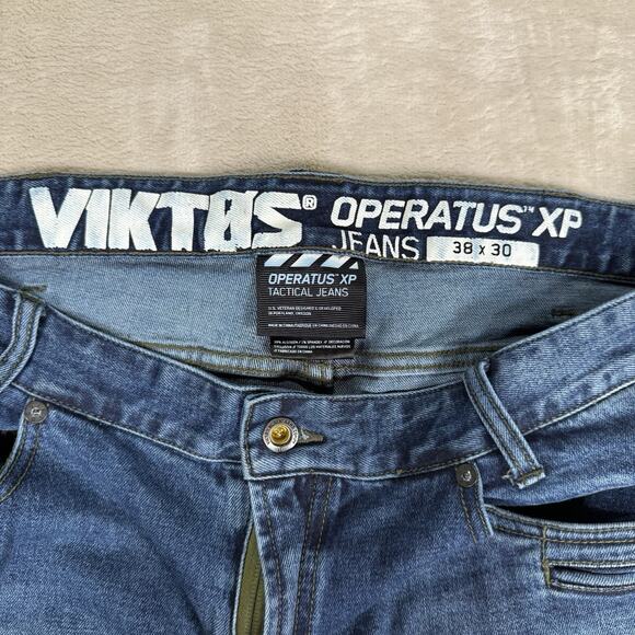 Viktos Operatus XP Men's Size 38x30 Tactical Jeans Medium Wash Blue Denim - Picture 4 of 10